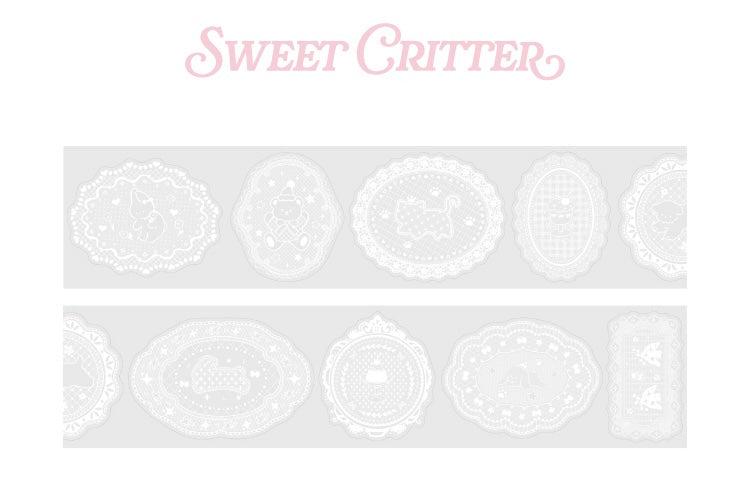 Cardlover - Waltz of Lace PET Glitter Stickers Roll (Die-cut)