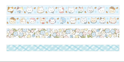 Cardlover - Flower Sweetheart Washi Tape Sets (3 Rolls Per Pack)