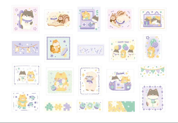 Cardlover - Vibrant Forest Island Flake Stickers