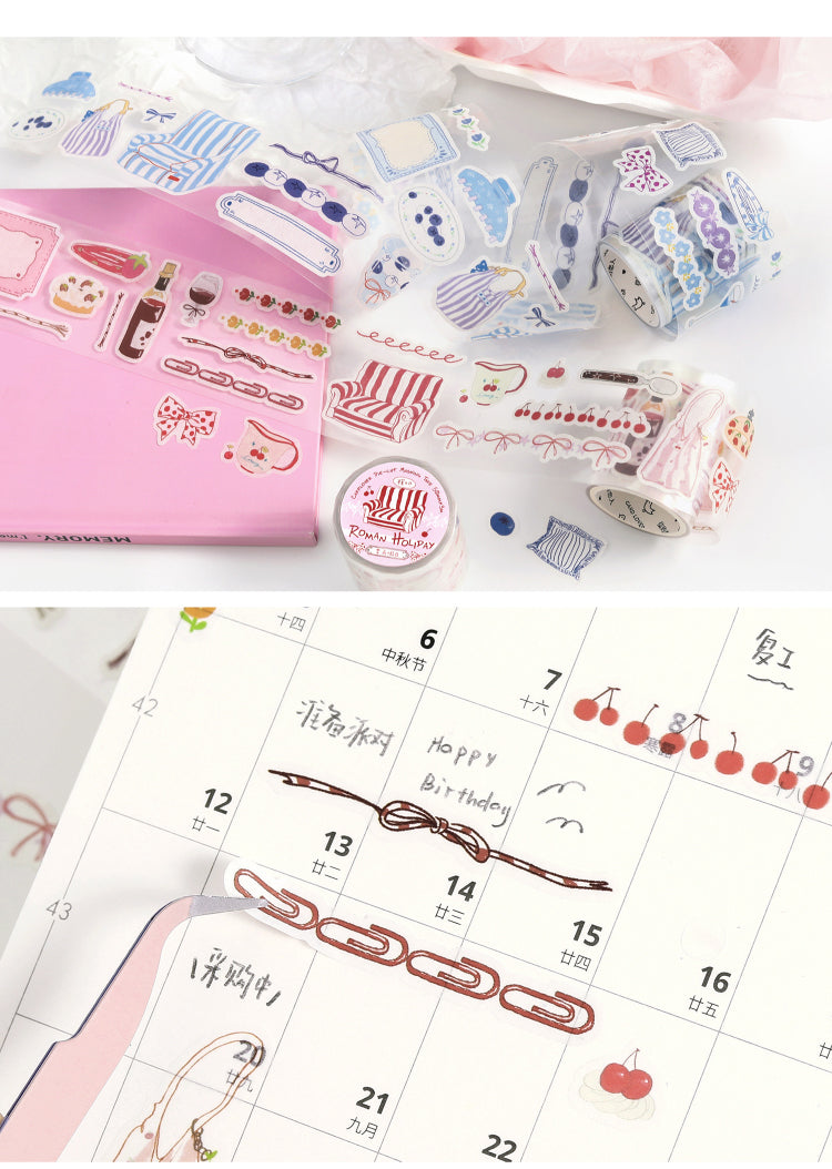 Cardlover - Roman Holiday Die-Cut Stickers Roll