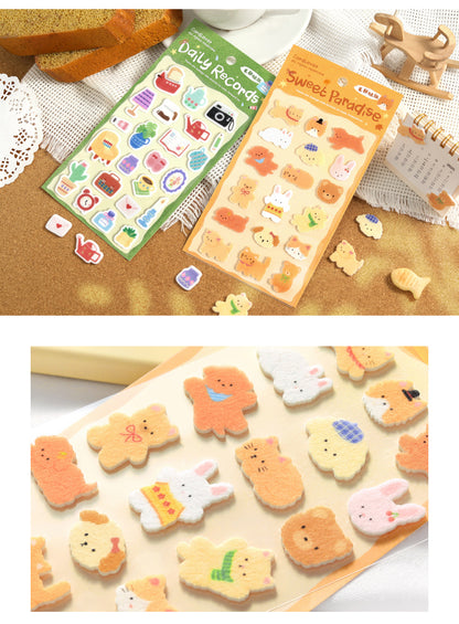 Cardlover - Warm Diary Felt Stickers