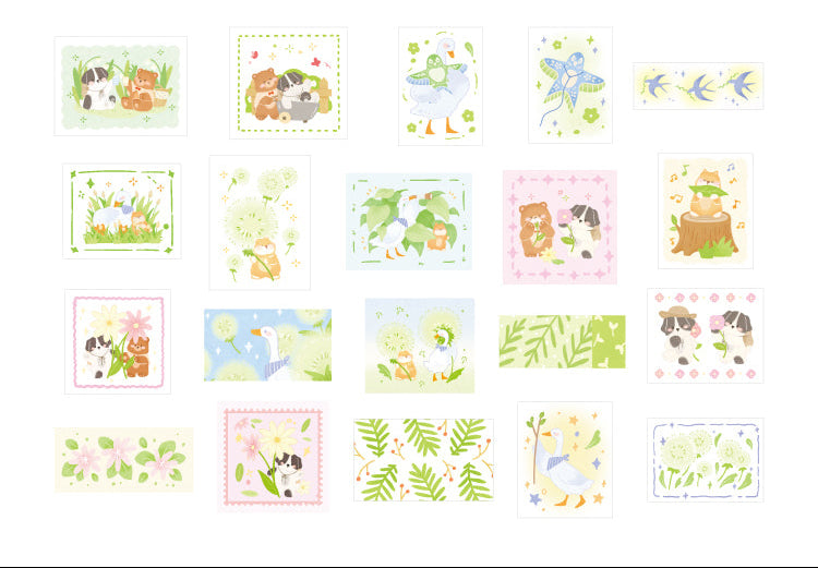 Cardlover - Vibrant Forest Island Flake Stickers