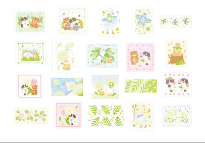 Cardlover - Vibrant Forest Island Flake Stickers