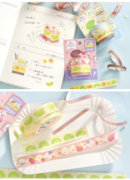 Cardlover - Sweet Labo Washi Tape Sets (3 Rolls Per Pack)