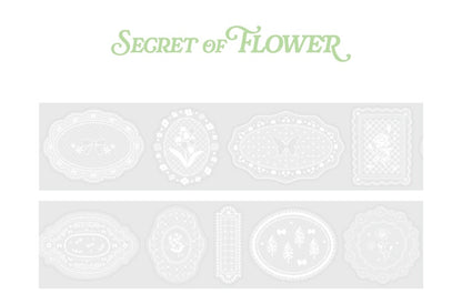Cardlover - Waltz of Lace PET Glitter Stickers Roll (Die-cut)