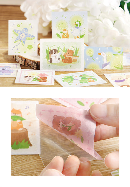 Cardlover - Vibrant Forest Island Flake Stickers