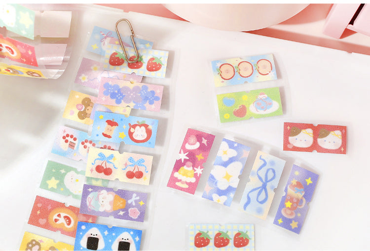 Cardlover - Tag Diary PET Glitter Stickers Roll