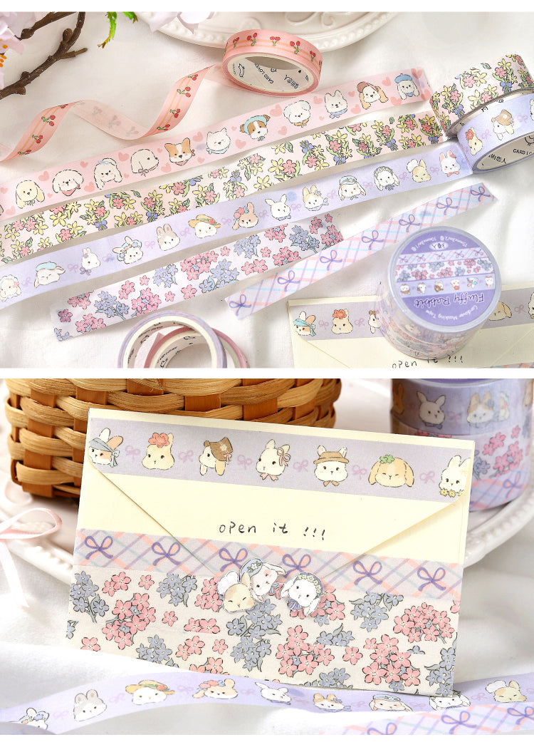 Cardlover - Flower Sweetheart Washi Tape Sets (3 Rolls Per Pack)