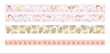 Cardlover - Flower Sweetheart Washi Tape Sets (3 Rolls Per Pack)
