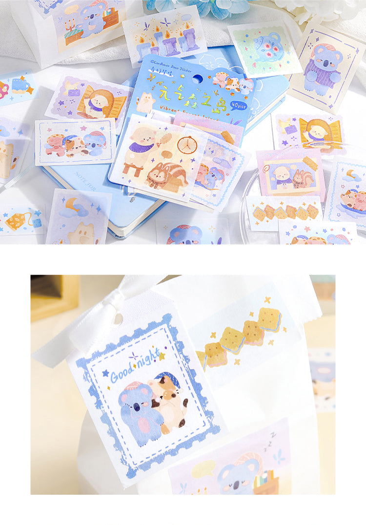 Cardlover - Vibrant Forest Island Flake Stickers