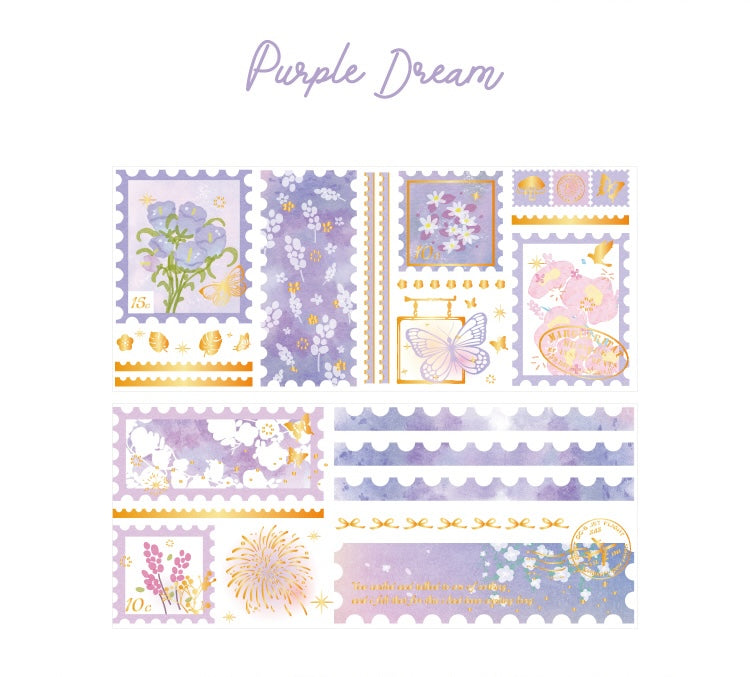 Cardlover - Tracing Gilded Shadows PET Gold Foil Stickers Roll