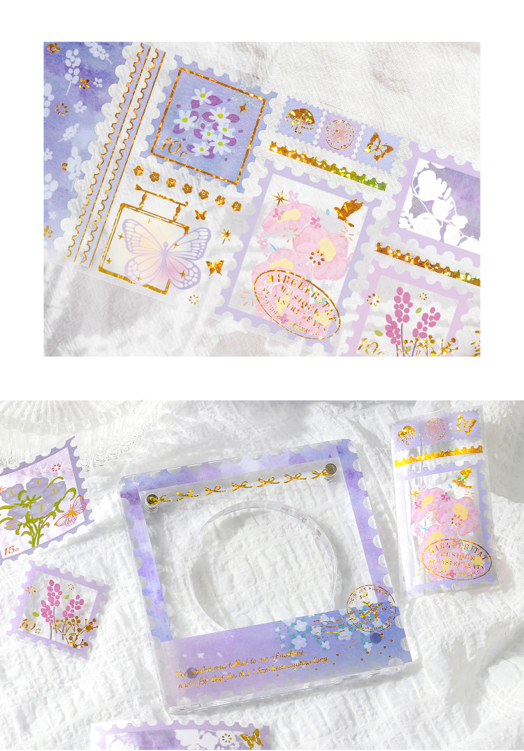 Cardlover - Tracing Gilded Shadows PET Gold Foil Stickers Roll