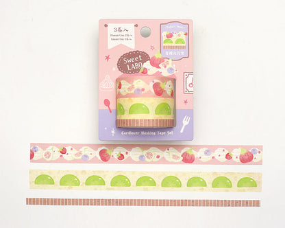 Cardlover - Sweet Labo Washi Tape Sets (3 Rolls Per Pack)