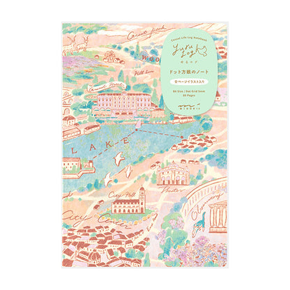 Midori Yuru Log Notebook 5mm Dot Grid B6