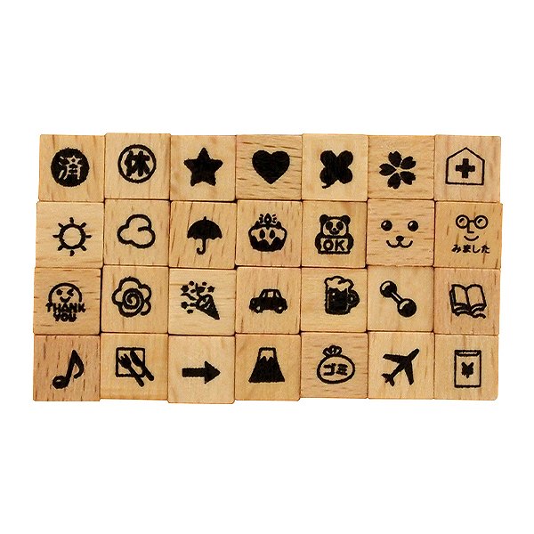 Kodomo No Kao Stamps - Alphabet and Emoji Stamps Sets