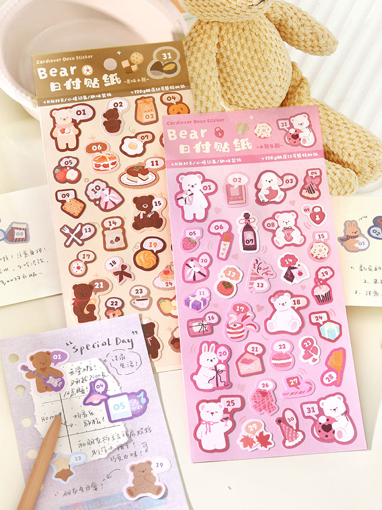 Cardlover - Bear's Polka Date Stickers