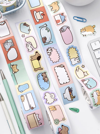 Cardlover - Full-Time Chill Die-Cut Writable Stickers Roll