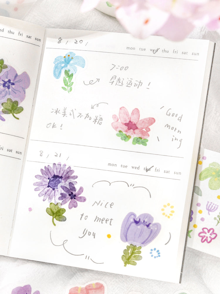 Cardlover - Floristry Die-Cut Stickers Roll