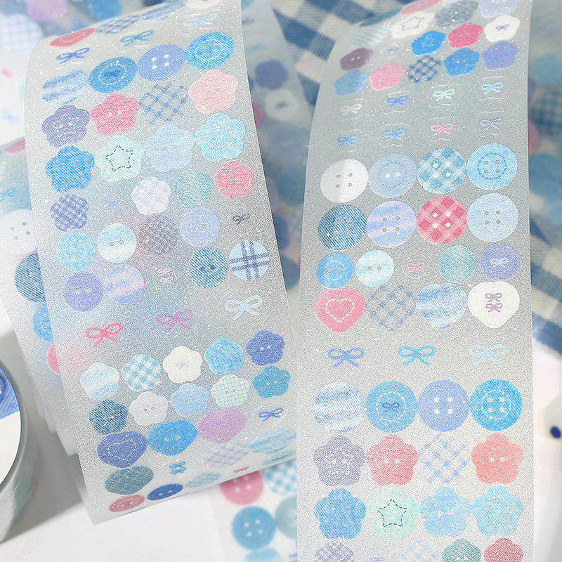 Cardlover - Little Buttons PET Glitter Stickers Roll