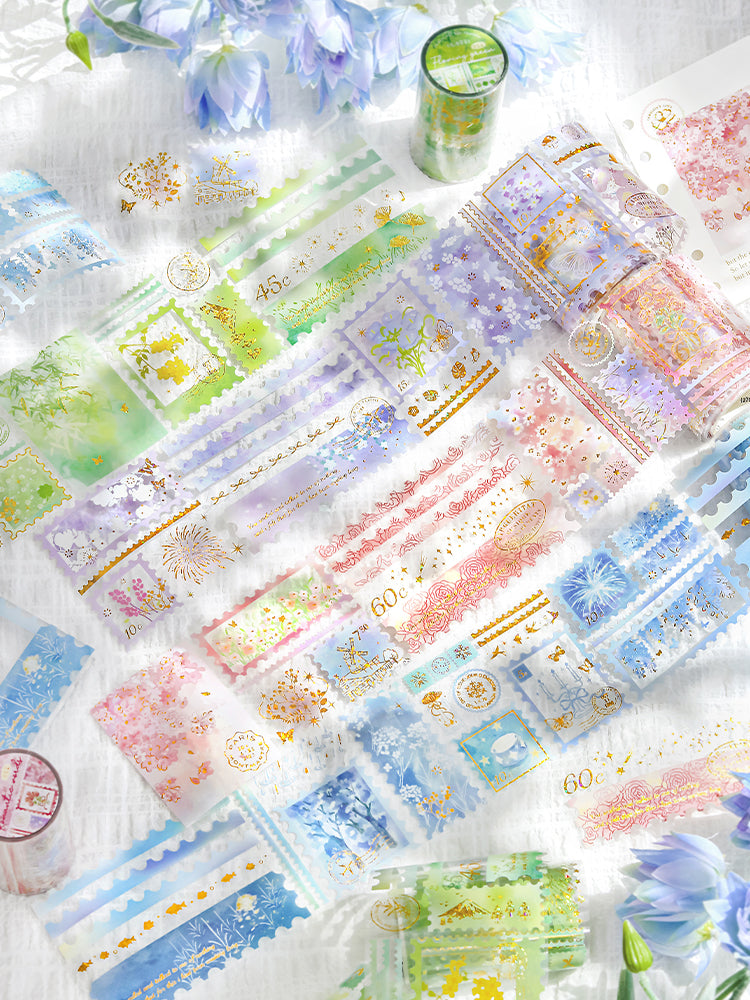 Cardlover - Tracing Gilded Shadows PET Gold Foil Stickers Roll