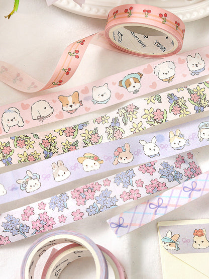Cardlover - Flower Sweetheart Washi Tape Sets (3 Rolls Per Pack)