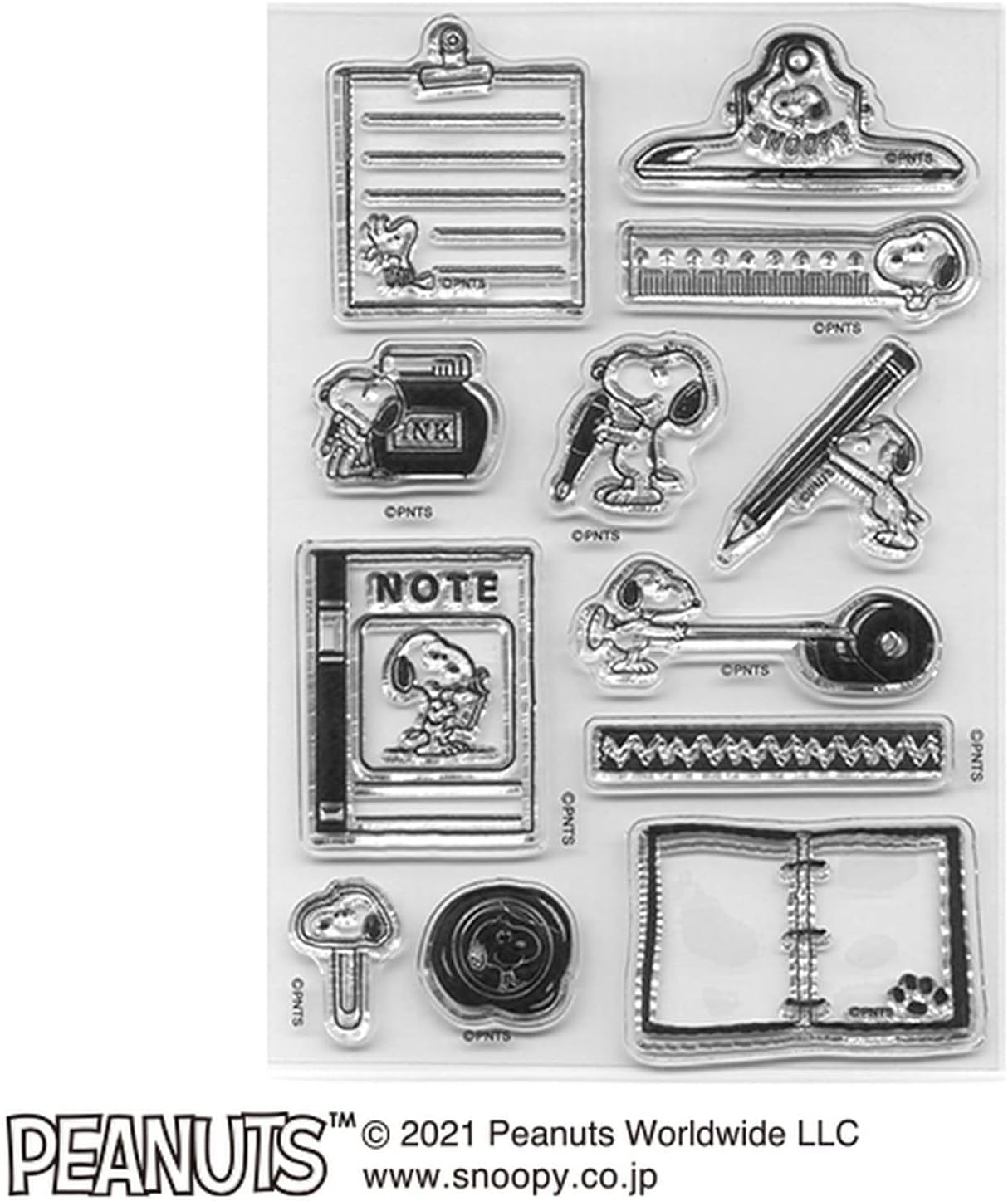 Kodomo No Kao Clear Stamps - Snoopy Stationery