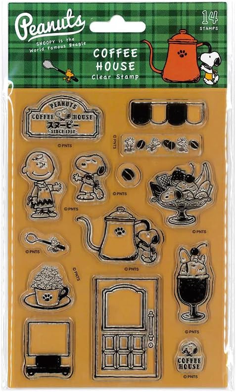 Kodomo No Kao Clear Stamps - Snoopy Coffee House