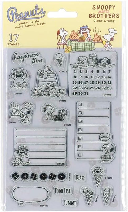 Kodomo No Kao Clear Stamps - Snoopy and Brothers