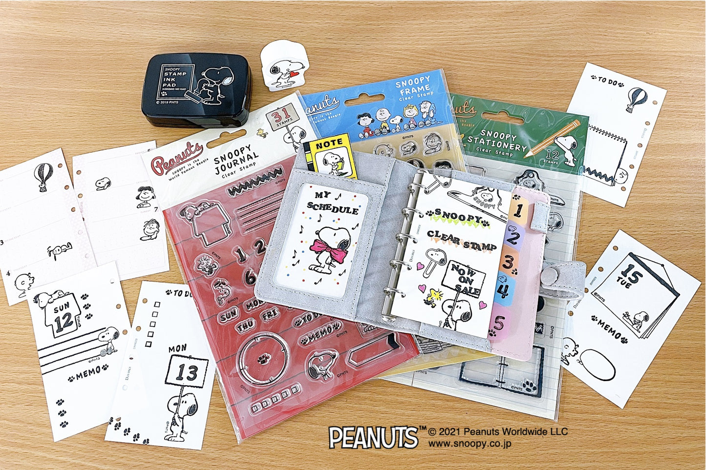 Kodomo No Kao Clear Stamps - Snoopy Stationery
