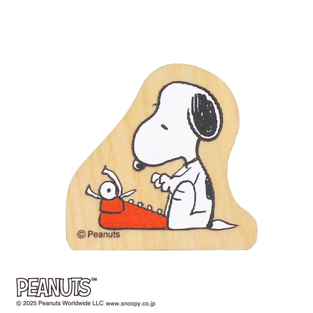 Kodomo No Kao Snoopy Wood Piece Stamps
