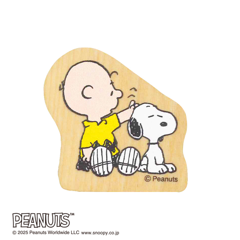 Kodomo No Kao Snoopy Wood Piece Stamps