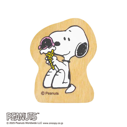 Kodomo No Kao Snoopy Wood Piece Stamps