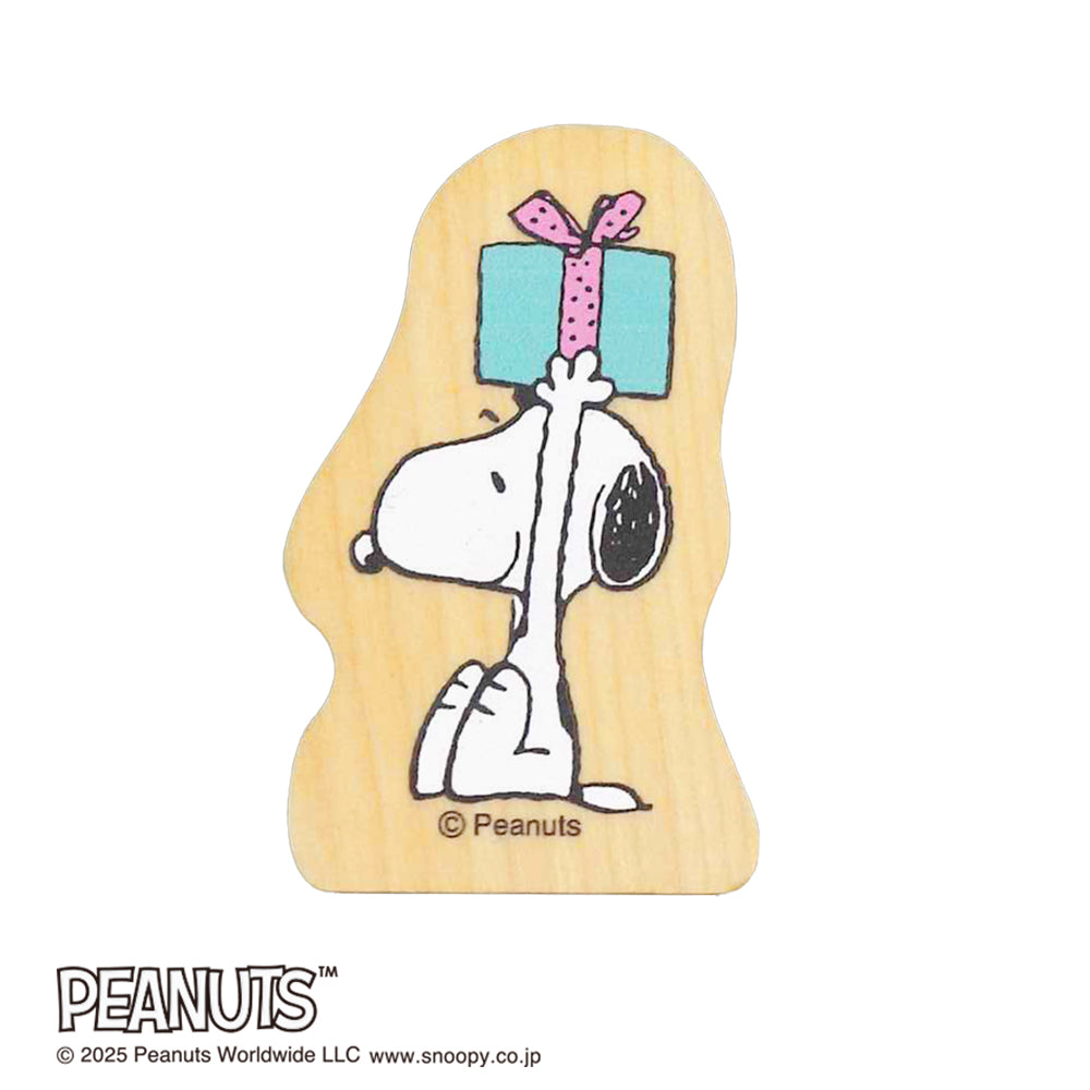 Kodomo No Kao Snoopy Wood Piece Stamps