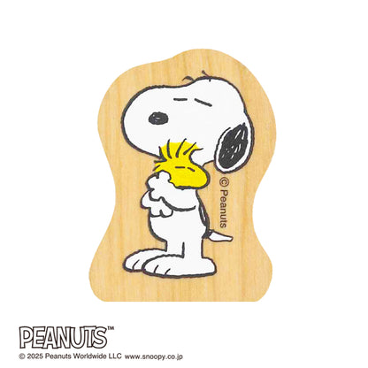 Kodomo No Kao Snoopy Wood Piece Stamps