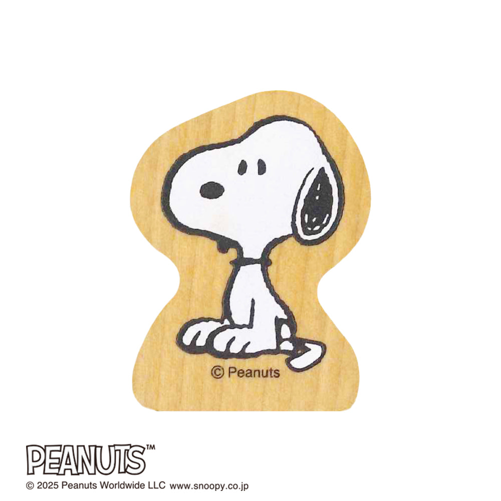 Kodomo No Kao Snoopy Wood Piece Stamps