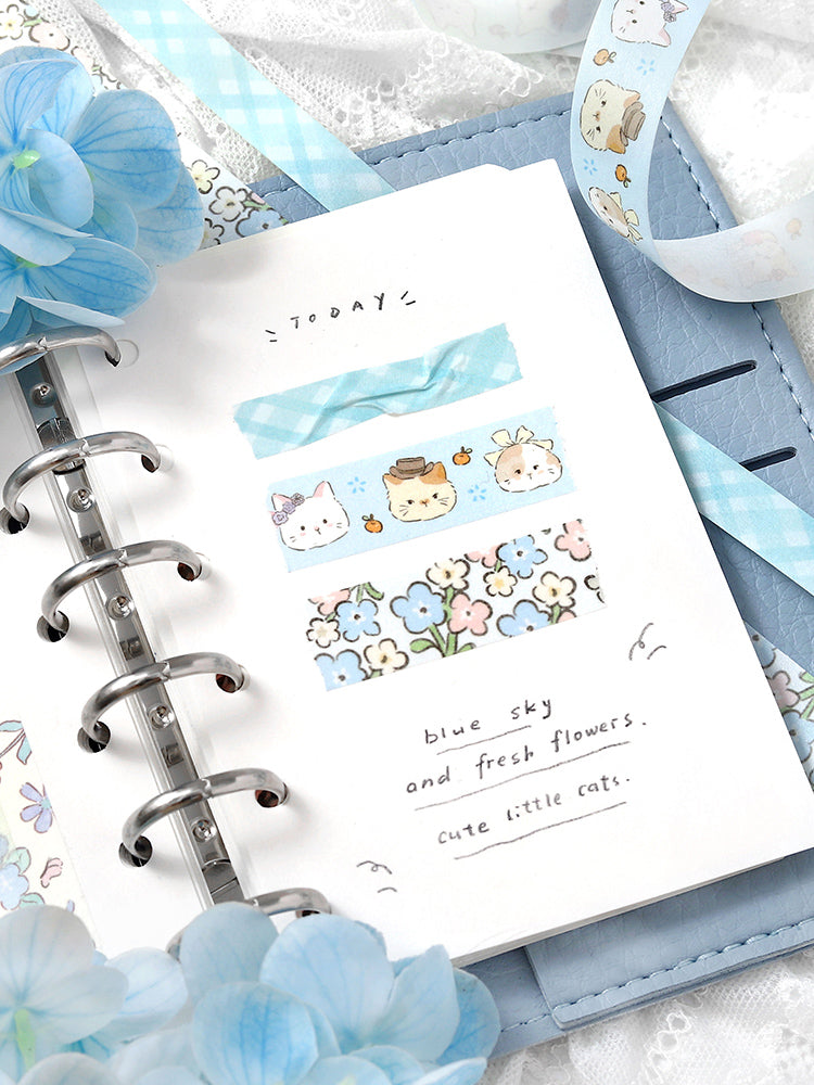 Cardlover - Flower Sweetheart Washi Tape Sets (3 Rolls Per Pack)