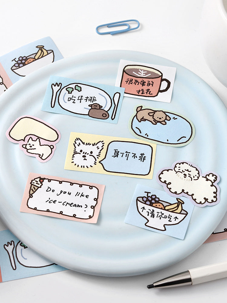 Cardlover - Full-Time Chill Die-Cut Writable Stickers Roll