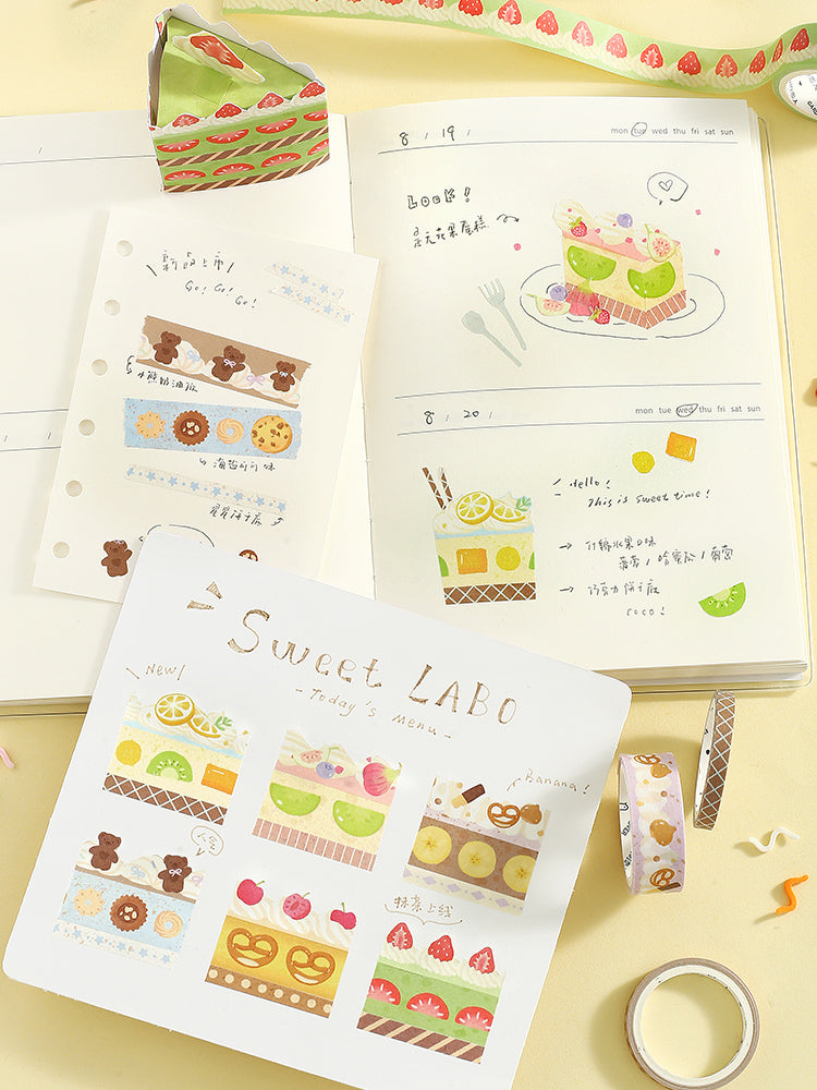 Cardlover - Sweet Labo Washi Tape Sets (3 Rolls Per Pack)