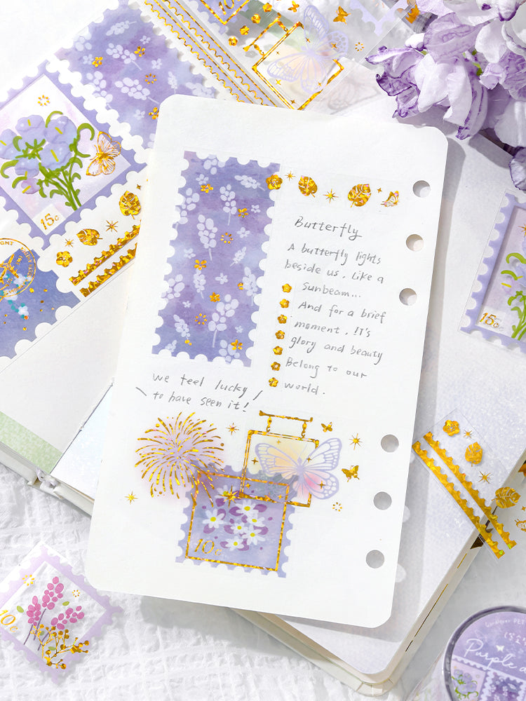 Cardlover - Tracing Gilded Shadows PET Gold Foil Stickers Roll