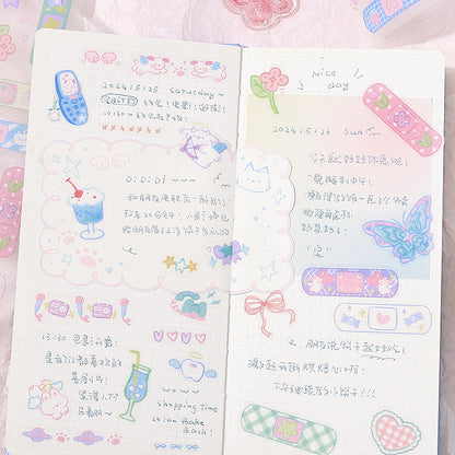 Cardlover - Electric Du-Du Machine PET Glitter Stickers Roll (Die-cut)