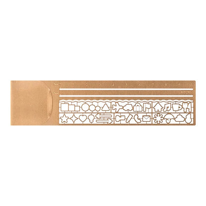 Midori Clip Ruler With Stencil