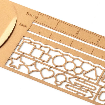 Midori Clip Ruler With Stencil