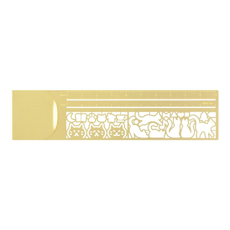 Midori Clip Ruler With Stencil