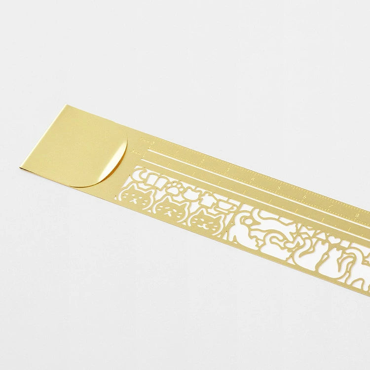 Midori Clip Ruler With Stencil