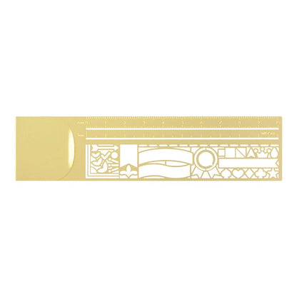 Midori Clip Ruler With Stencil