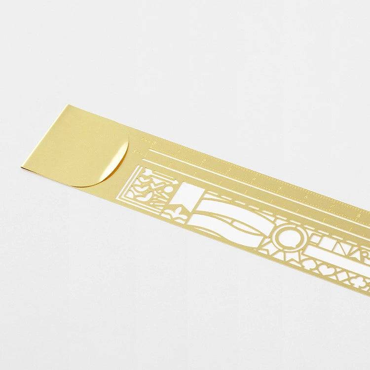 Midori Clip Ruler With Stencil