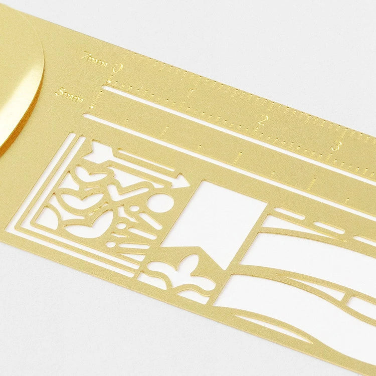 Midori Clip Ruler With Stencil