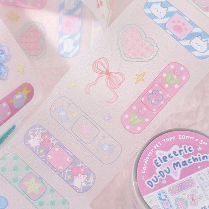 Cardlover - Electric Du-Du Machine PET Glitter Stickers Roll (Die-cut)