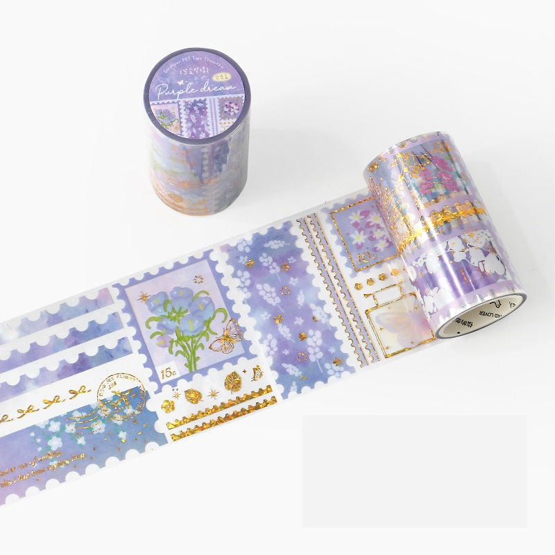 Cardlover - Tracing Gilded Shadows PET Gold Foil Stickers Roll
