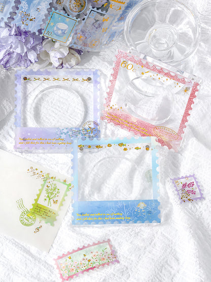 Cardlover - Tracing Gilded Shadows PET Gold Foil Stickers Roll